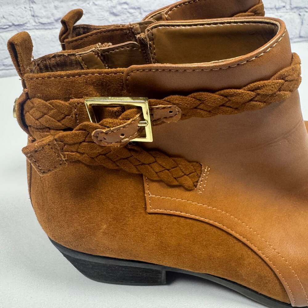 Sam Edelman Pippa Ankle Boots Side Zip Braid Detail - Picture 2 of 7
